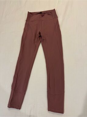 Lululemon High-Waist Mauve Cropped Leggings